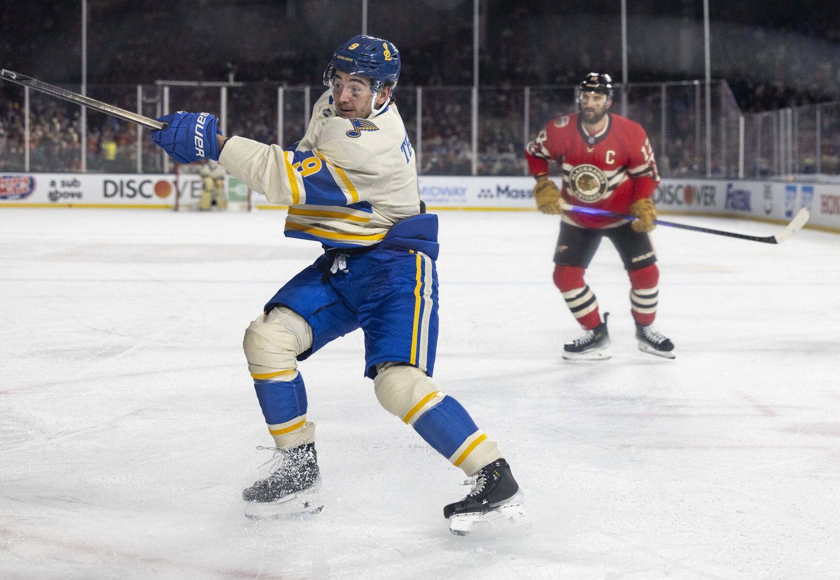 The Blues and Blackhawks take Wrigley Field for the Winter Classic